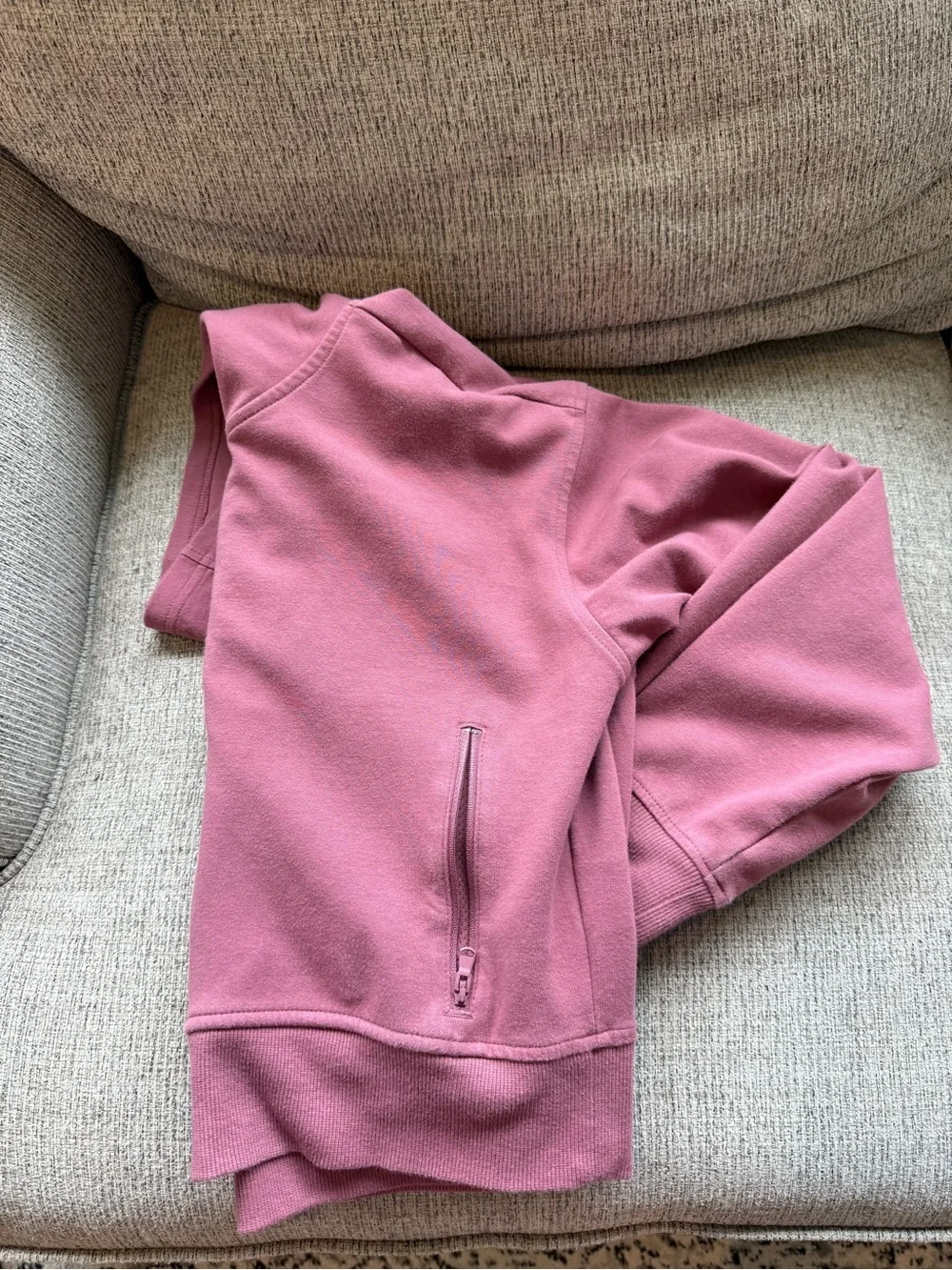 Old Navy Active Mauve Pink Zip-Up Hoodie Sweatshirt